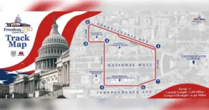 See a map of the Freedom 250 Grand Prix circuit in D.C. - The Washington Post