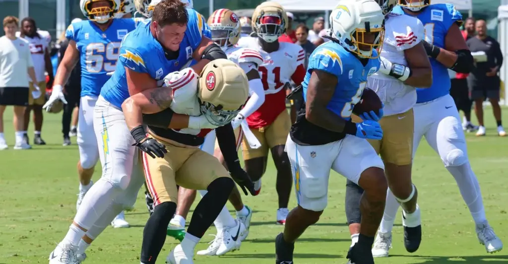 NFL Network: Chargers C Tyler Biadasz out indefinitely after injuring ACL during practice