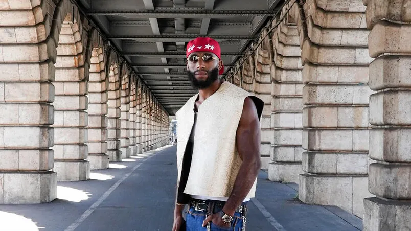 Salahadine Parnasse poses for a portrait in Paris, France. (Photo by Savannah Alarcon/Zuffa LLC)
